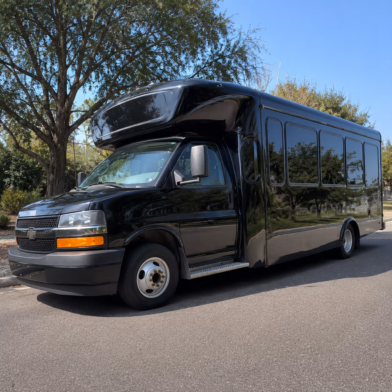 party buses for the ride to the game and the ride home